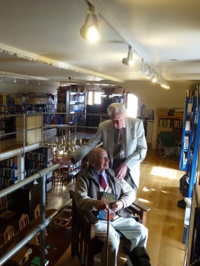 Colin Dexter in LIbrary, 4